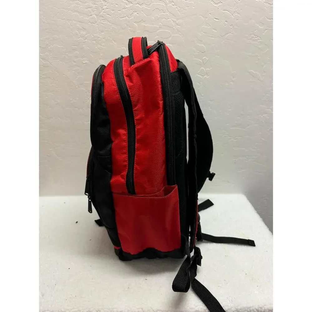 PUMA Red‎ Black MultiPocket Backpack Padded Laptop Compartment Contender